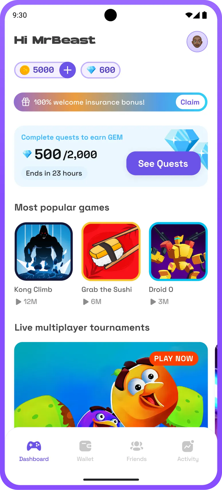 Thousands of daily eSports contests for mobile gamers